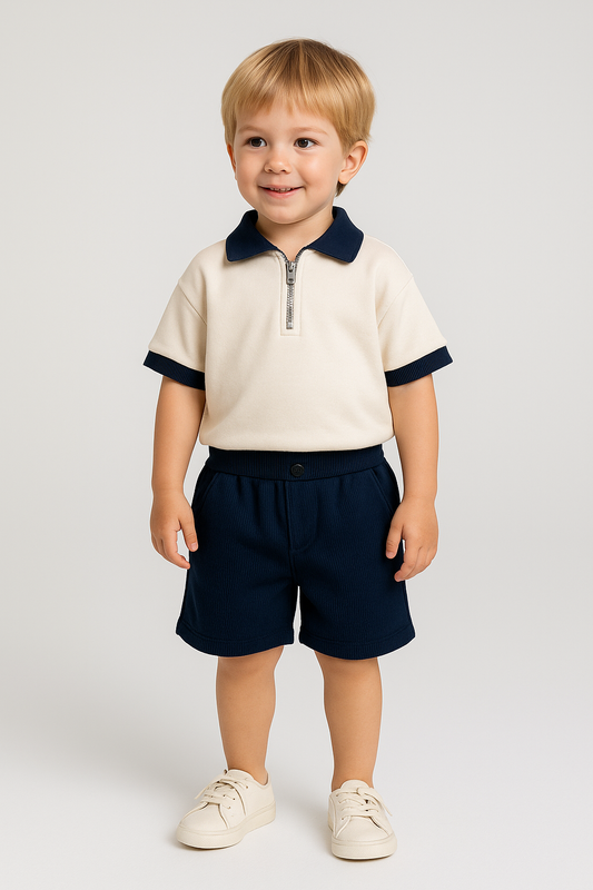 Night Out Set – Cream & Navy